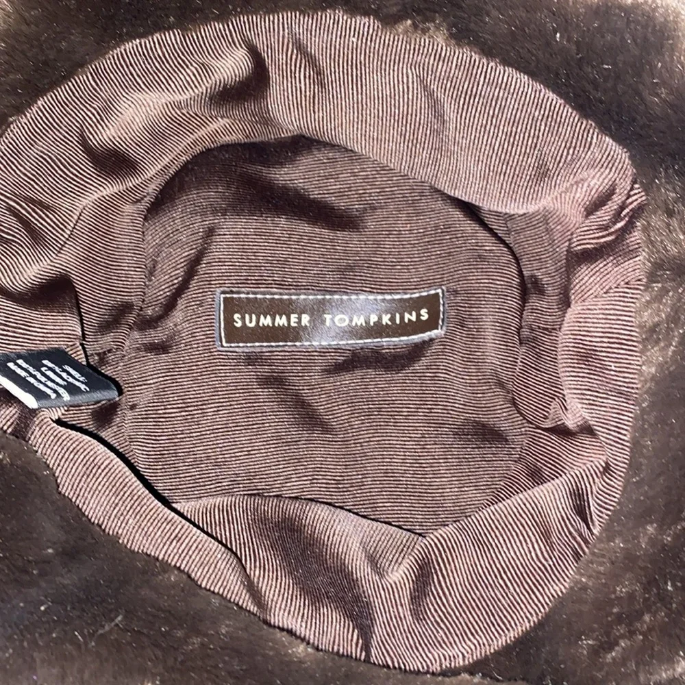 Summer Tompkins Multicolored Unique Faux Fur Unisex Bucket Hat Size OS